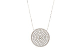 Round Shape 925 Sterling Silver CZ Necklace